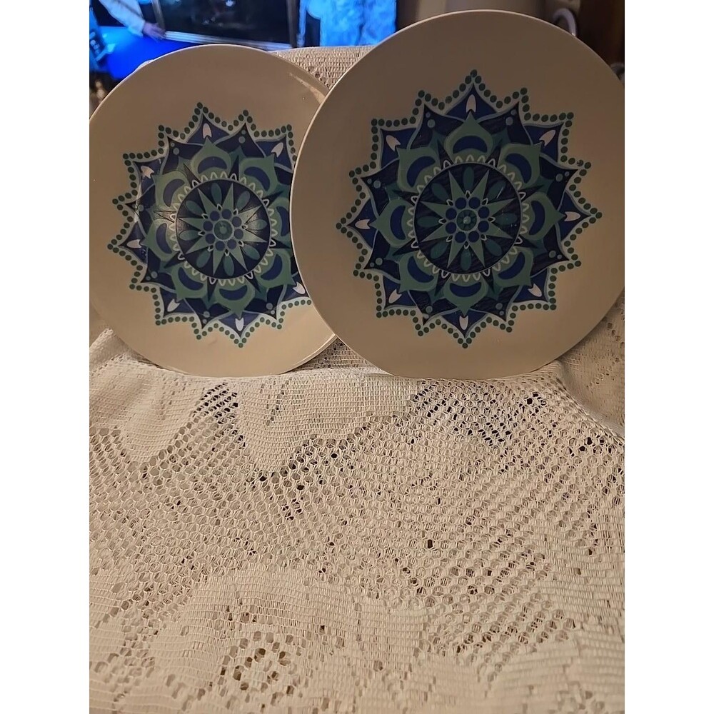 Royal Norfolk Mandala Plates – Set of 2